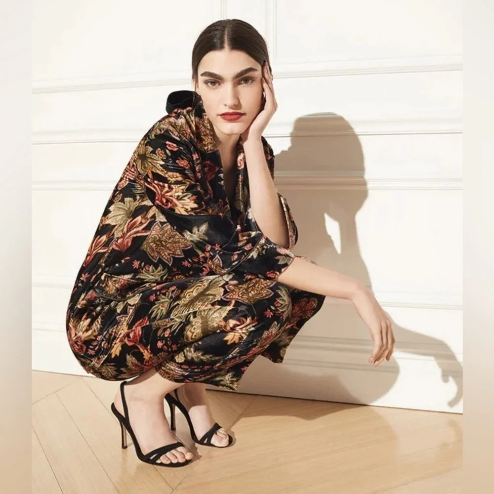 NWT Cara Cara Venezia Jacket in Multi Jacobean size Medium - Picture 4 of 15